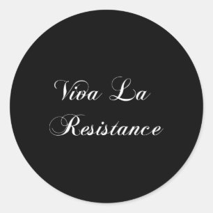 Adesivo Viva La Resistência Resistência Francesa Anti Trum