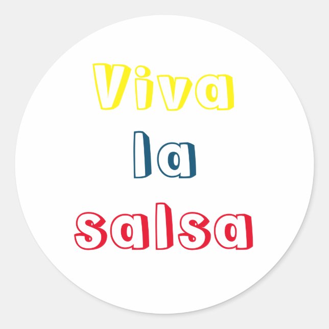 Adesivo viva la salsa (Frente)