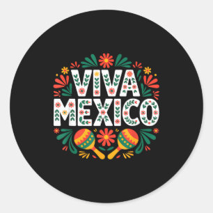 Adesivo Viva México arte popular colorido independência me