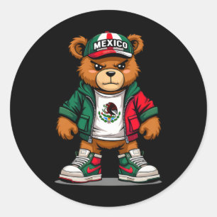 Adesivo Viva México Bandeira Mexicana Bear Cinco De Mayo M