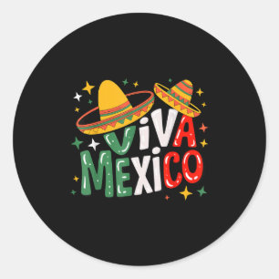 Adesivo Viva México meninas meninos bandeira mexicana