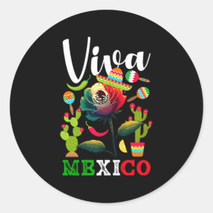 Adesivo Viva México orgulho mexicano bandeira raízes mexic