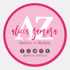 Adesivo Viva Modern Magenta - Personalizado Influenciador 