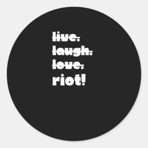 Adesivo Viva. Ria. Amor. Riot! Aplicativo Gear-ativista