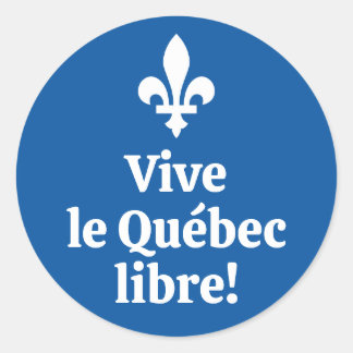 Adesivo Vive le Québec libre!
