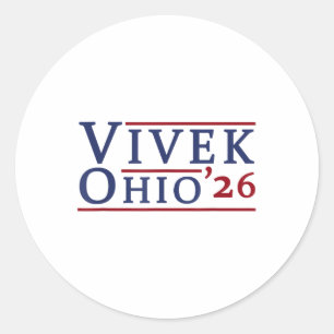 Adesivo Vivek Ramaswamy Para Governador De Ohio 2026 Vivek