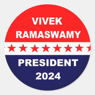 Adesivo Vivek Ramaswamy Presidente 2024