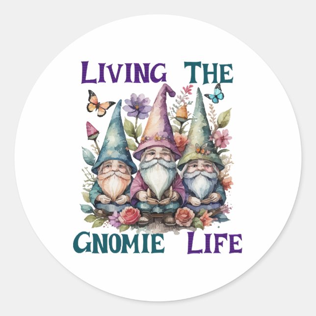 Adesivo Vivendo a Vida de Gnomo (Frente)