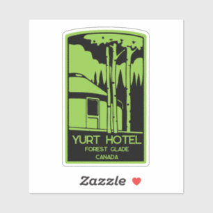 Adesivo Vivendo Em Yurt E Promoção De Férias