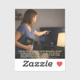 Adesivo Viver fielmente é o suficiente