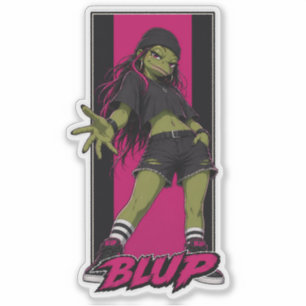 Adesivo Vixy A Rã Fêmea Streetwear Gráfico
