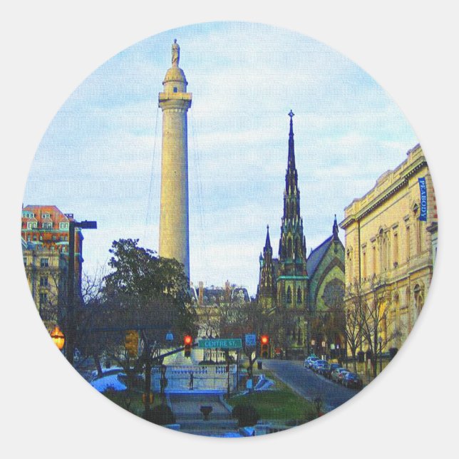 Adesivo Vizinhança Histórica do Monumento de Washington (Frente)