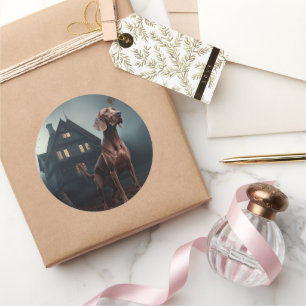 Adesivo Vizsla Halloween Scary