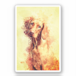 Adesivo Vizsla Watercolor