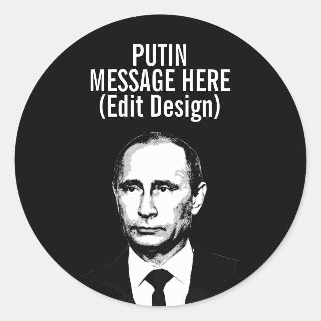 ADESIVO VLADIMIR PUTIN PERSONALIZADO (Frente)