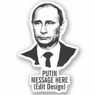 ADESIVO VLADIMIR PUTIN PERSONALIZADO