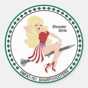 Adesivo VMFAT-101 "Shooter Girls" Sticker - Kara