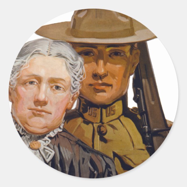 Adesivo Você ajuda meu garoto a ganhar a guerra (Frente)