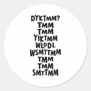 Adesivo Você Conhece o Homem do Muffin Dyktmm Nostalgia En