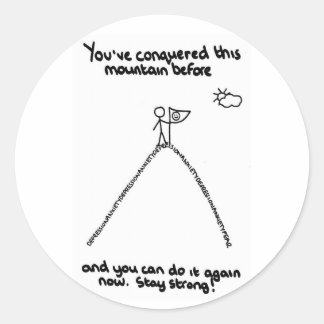 Adesivo Você conquistou esta montanha antes dos palitos