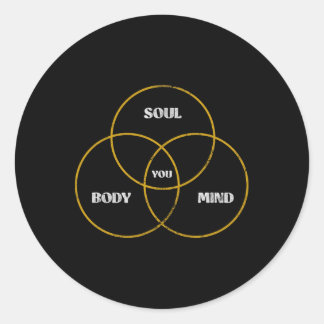 Adesivo Você Corpo Alma Mente Pilates Yoga Meditação Grung