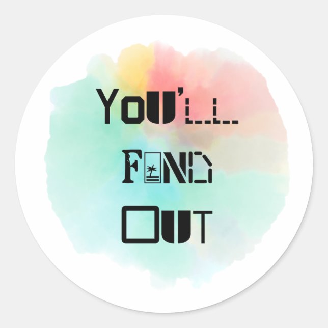 Adesivo Você descobrirá a abertura (Frente)