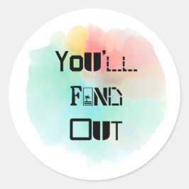 Adesivo Você descobrirá a abertura