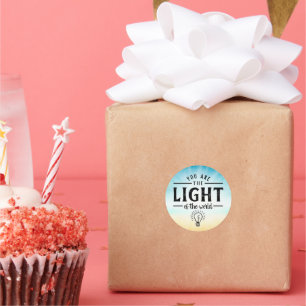 Adesivo Você é a Luz do Mundo, Bíblia Verso Design