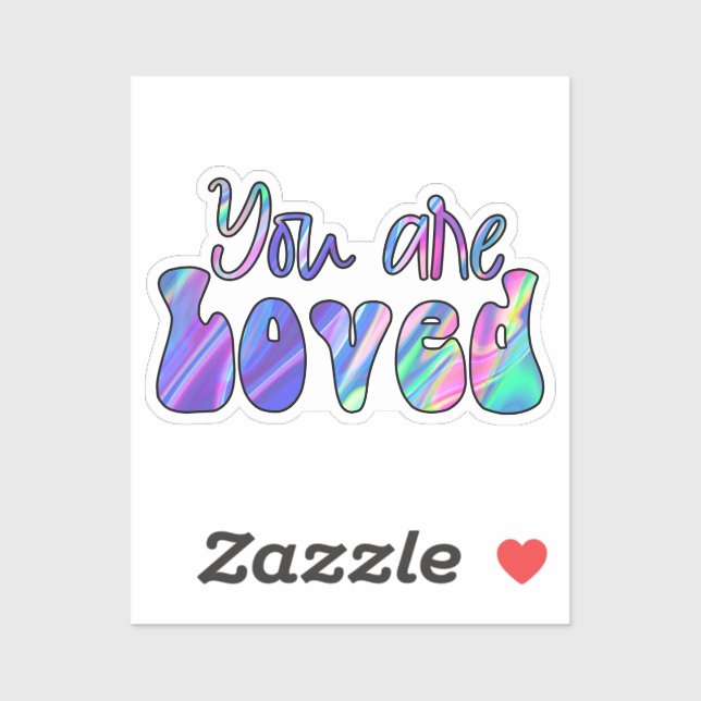 Adesivo Você é amado (Folha)