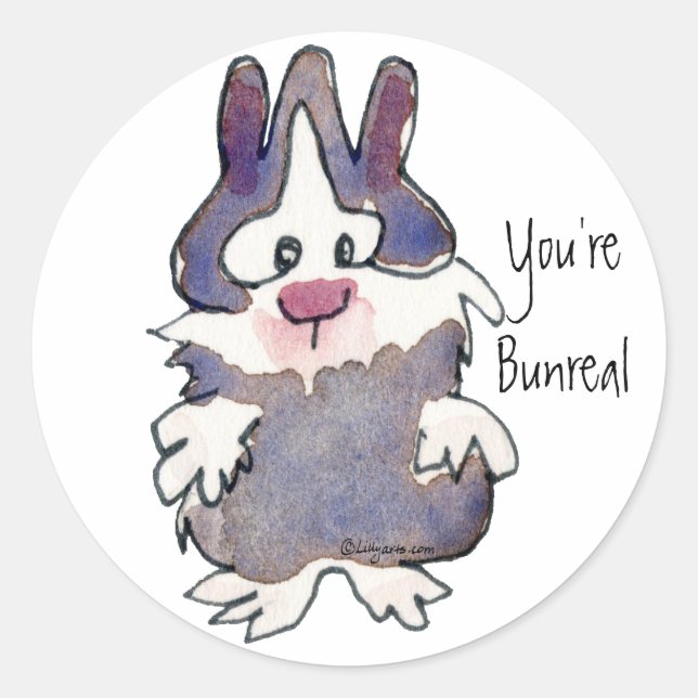 Adesivo Você é Bunreal - Cartoon Rabbit Sticker (Frente)