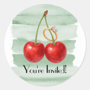 Adesivo Você é Convidado Cherries - Envelope Sticker