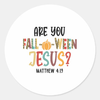 Adesivo Você é cristão de Jesus Engraçado Pumpkin?