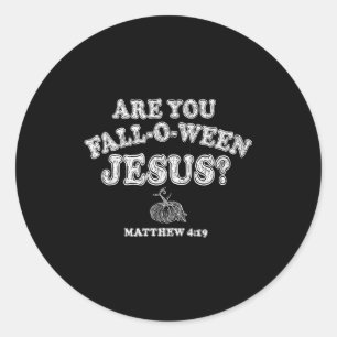 Adesivo Você É Fall-o-ween Jesus Natalino Bomba de Hallowe