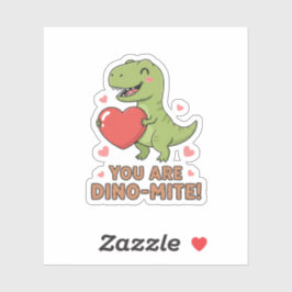 Adesivo Você É Fofo Dinossauro T-Rex do Dia dos Namorados