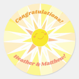 Adesivo Você é meu Chá de fraldas Sunshine