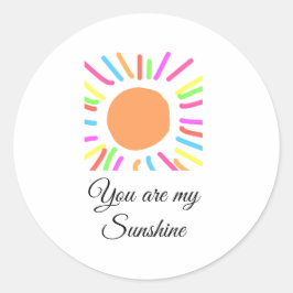 Adesivo você é meu raio solar amarelo alaranjado raios sol