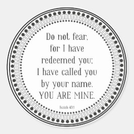 Adesivo Você é minha, escritura negra e branca