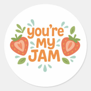 Adesivo Você É Minha Música Cute Morango Amor Divertido