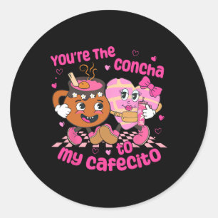 Adesivo Você é o Concha para o meu Cafecito Coração Mexica