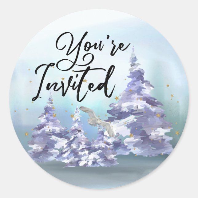 Adesivo Você é o Invited Woodlands Envelope Seals (Frente)