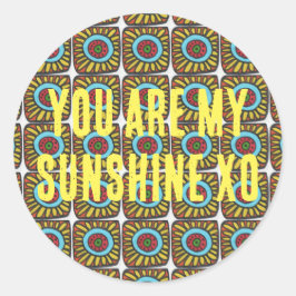 Adesivo Você é o meu sol no design da série Pop.