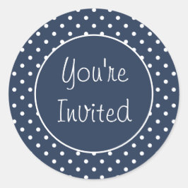 Adesivo Você é o Seletor de Envelope de Bolinhas Convidado