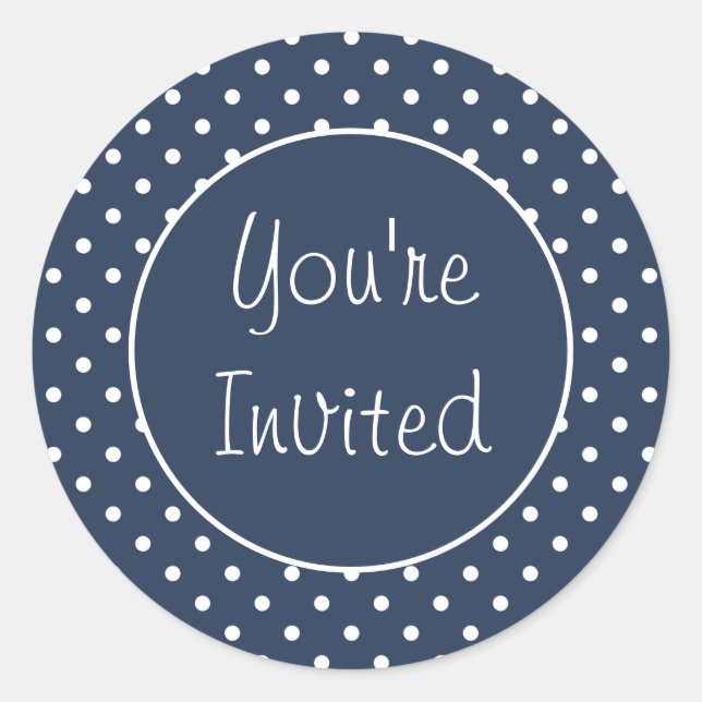 Adesivo Você é o Seletor de Envelope de Bolinhas Convidado (Frente)