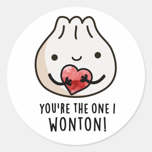 Adesivo Você é o único que eu quero, Comida engraçada, Dim (Frente)