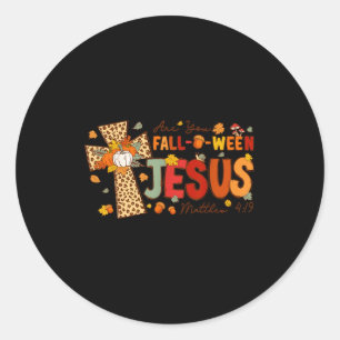Adesivo Você é Outono-ween Jesus Outono Halloween Cristão