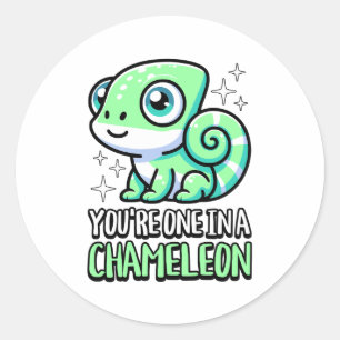 Adesivo Você é um em um camaleão! Cute Chameleon Pun