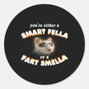 Adesivo Você É Um Gato Esperto Ou Um Fart Smella Meme