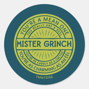Adesivo Você É Um Mau Sujeito Senhor Grinch Citação