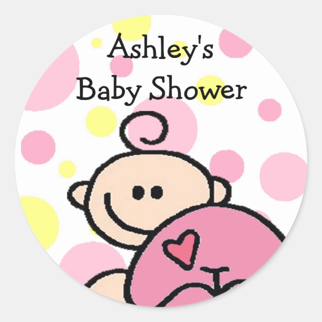 Adesivo Você é uma garota rosa picada convidada (Frente)