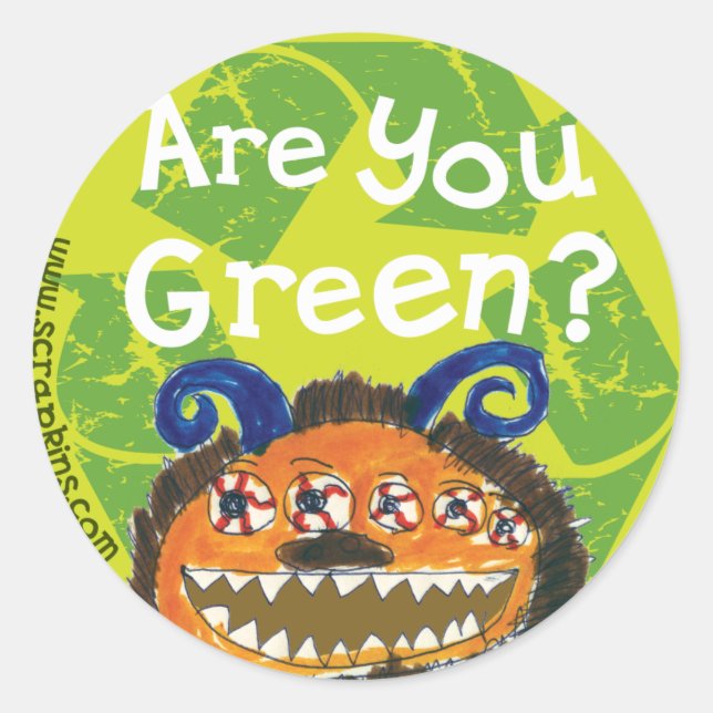 Adesivo Você É Verde? (Frente)